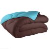 Couette bicolore 140x200 cm 400 gr/m² chocolat turquoise