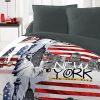 Parure de couette microfibre 220x240 cm New York City