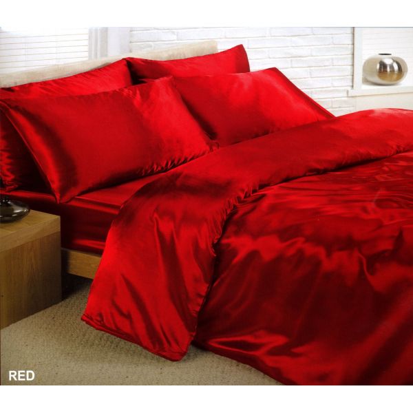 Parure de couette microfibre Rouge 220x240 cm