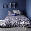 Parure de couette 100% Coton 57 fils 220x240 cm Blue Crush