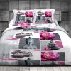 Parure de couette 220x240 100% Coton 57 fils Zen Violet