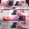 Parure de couette 220x240 100% microfibre Zen Relax Rose