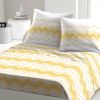 Parure de drap 100% Coton 57 fils West Wide Jaune 240x300