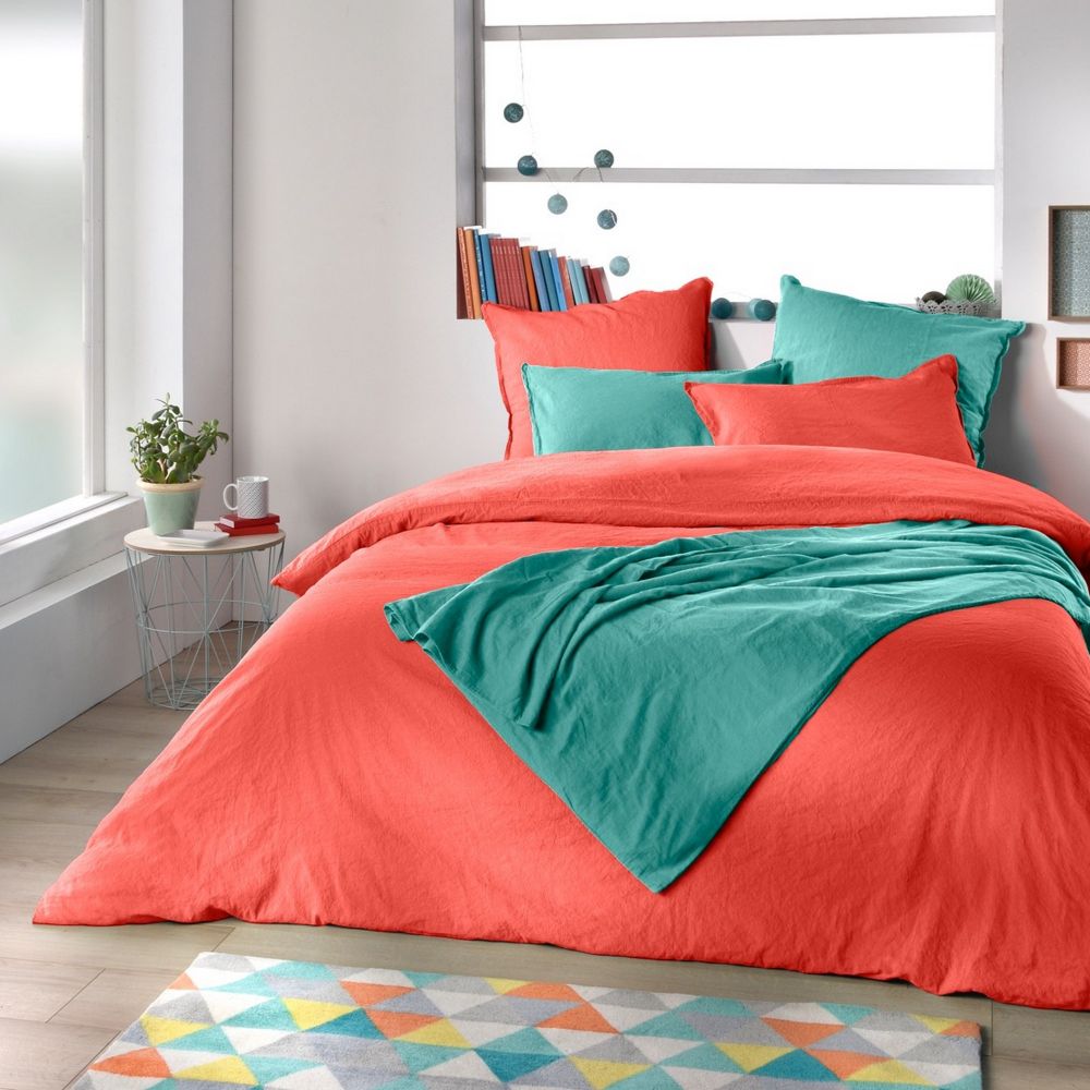 Housse De Couette En Lin 220x240 Pas Cher Housse de couette 100% Lin Métis Blush 220x240 pas cher