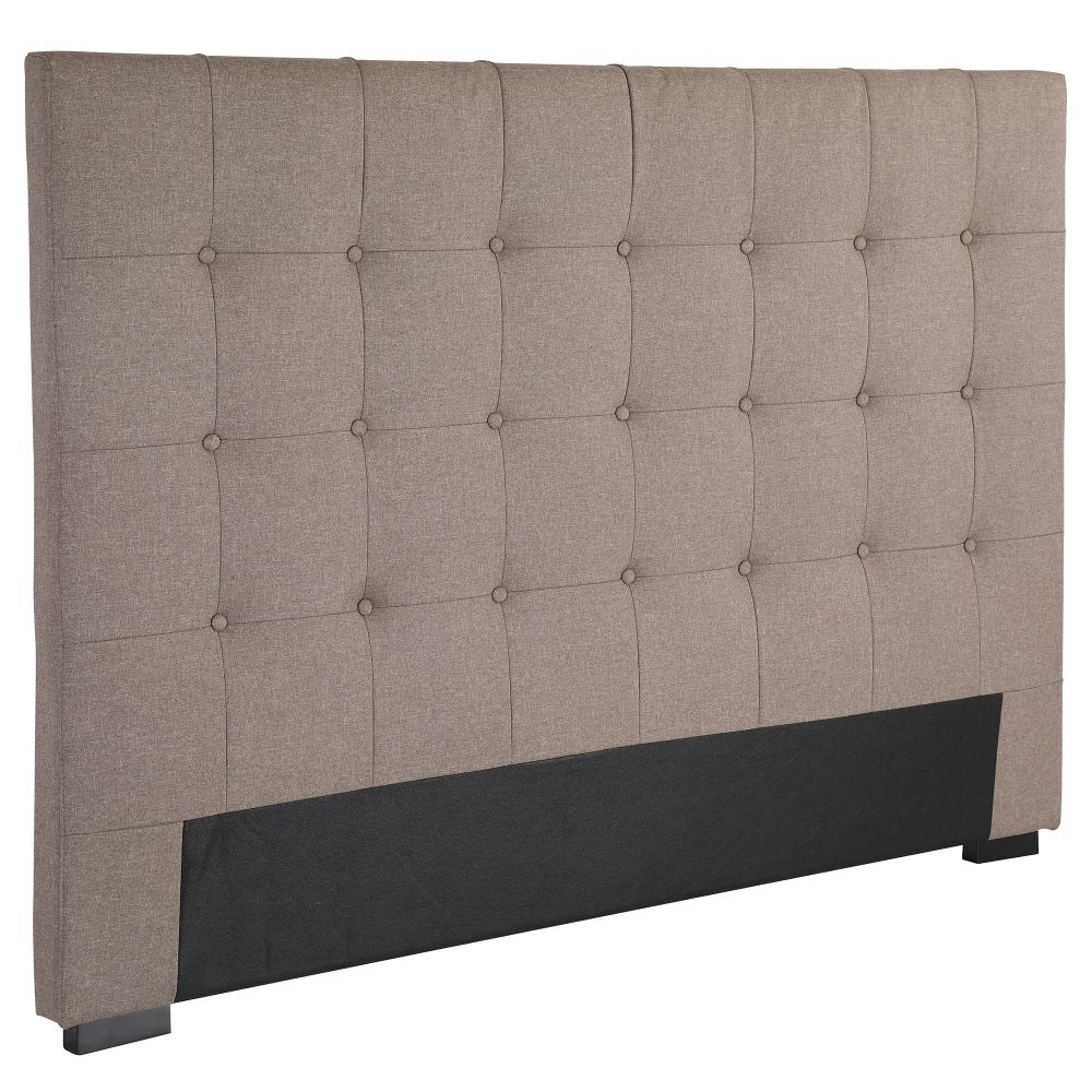 Tête de lit 160 Cosyra Tissu Bois 160x118x8 - Housse De Rêve