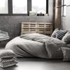 Housse de couette Lin Gris Acier