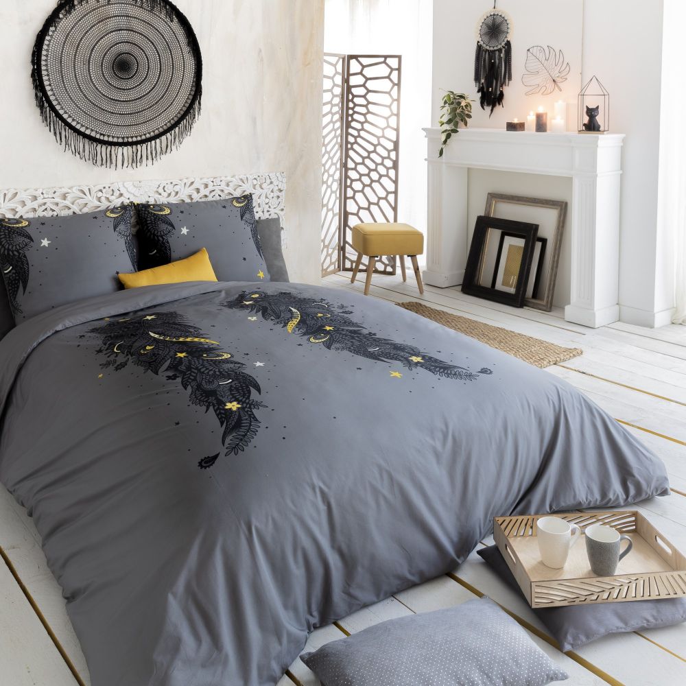 Housse de couette - Parure de lit 2 ou 3 pièces Percale de ...