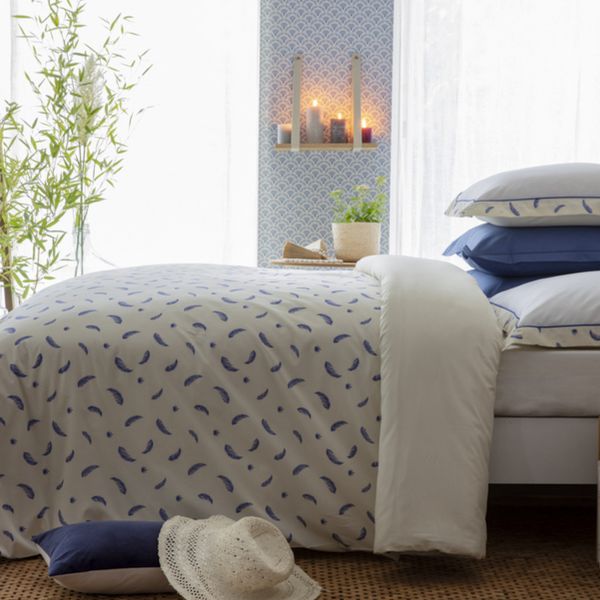 Parure de couette 100% Percale de Coton 70 fils Ania