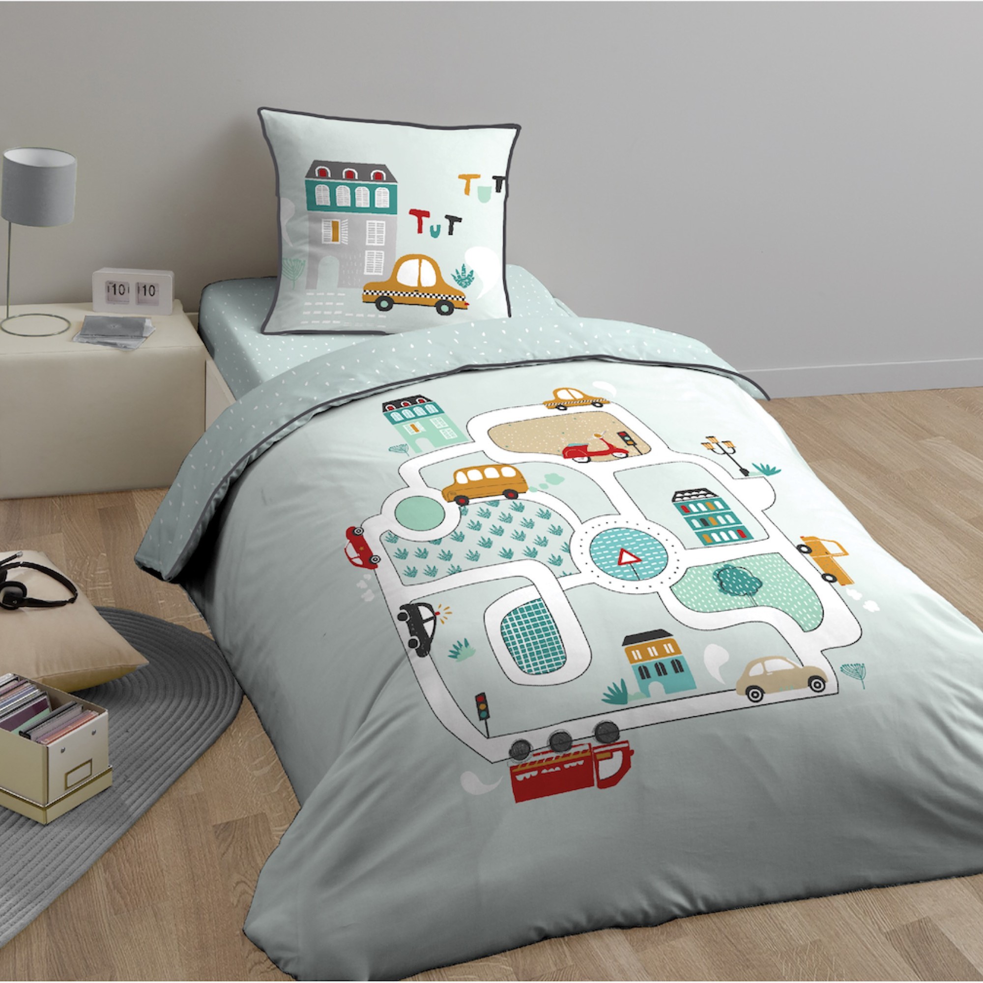 Housse de couette - Parure de lit pour enfant 140x200 cm Coton A Toute  Allure