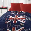 Parure de couette 220x240 cm 100% Polyester 72 gsm Dream In London