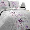Parure de couette 220x240 cm 100% Coton 57 fils Chic Gris