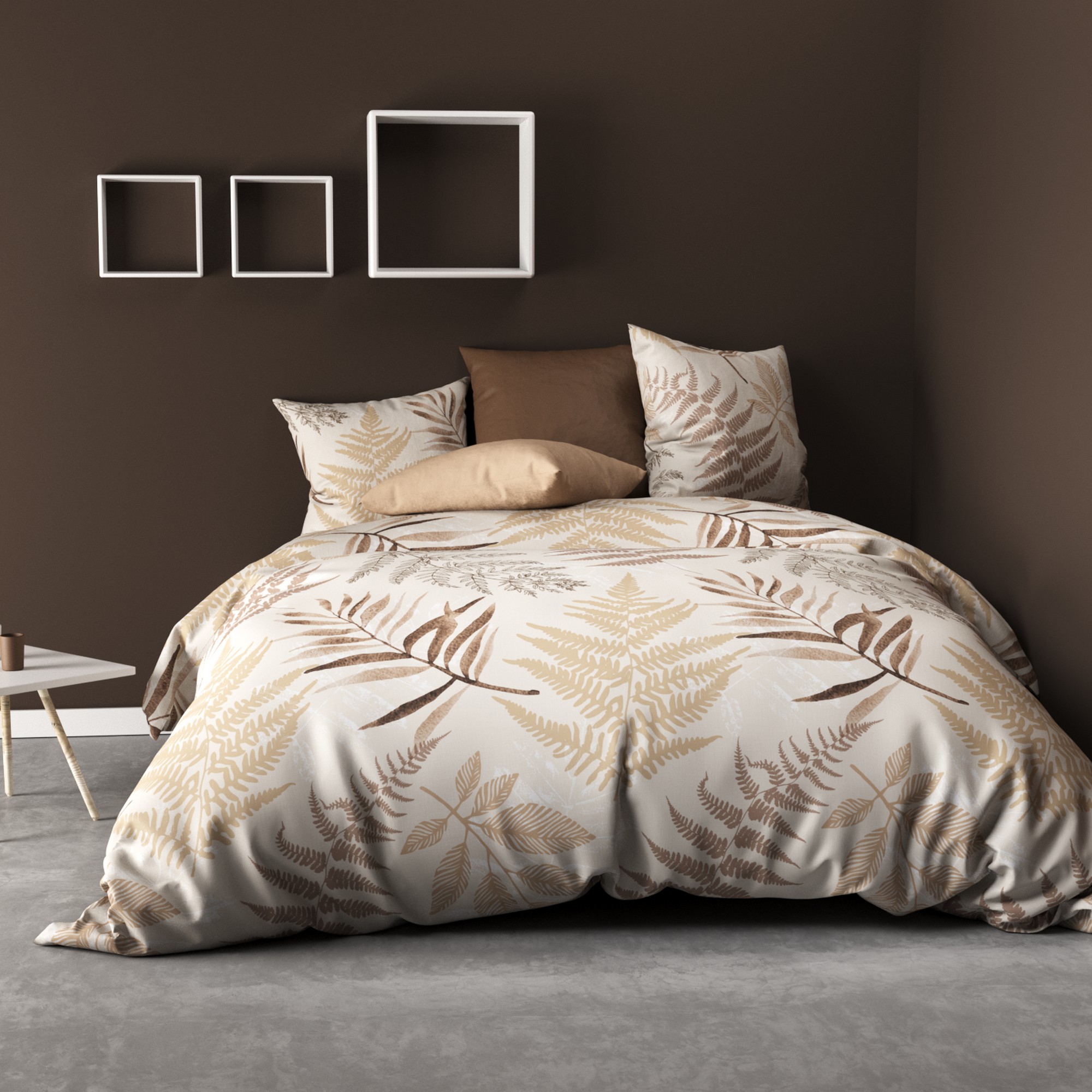housse de couette beige