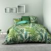 Parure de lit - Housse de couette 100% Coton 57 fils Feuille Verte
