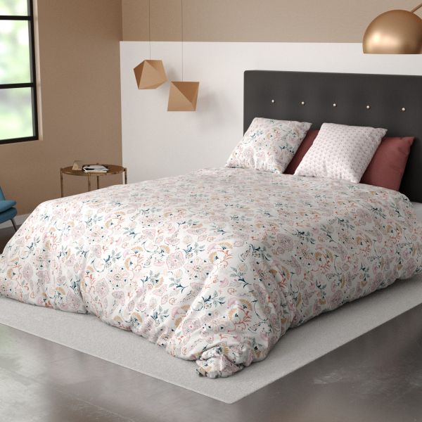 Parure de couette 3 pièces 220x240 cm 100% Coton Bio 57 fils Belize