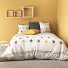 Housse de couette 240x260 cm + 2x taies d'oreiller 63x63 cm Coton Weto