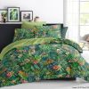 Housse de couette et taie d'oreiller 100% Coton 57 fils Jungle