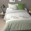 Housse de couette et taie d'oreiller 100% Coton 57 fils Paradise