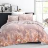 Housse de couette et taie d'oreiller 100% Coton 57 fils Plume Poudre