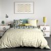 Housse de couette Réversible et taie d'oreiller 100% Coton 57 fils Lotus