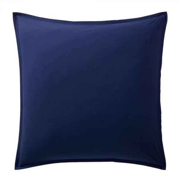 Taie d'oreiller 100% Percale de Coton Lavé 80 fils Bâton Rouge Bleu