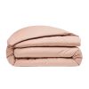 Housse de couette 100% Percale de Coton Lavé 80 fils Bâton Rouge Rose