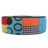 Pouf rond Patchwork multicolore 50 cm déhoussable