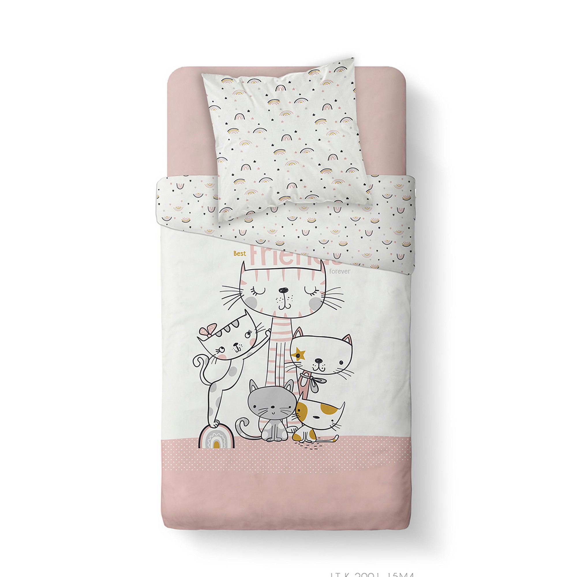 100% Coton Bleu 1 Taie d'oreiller 63x63 cm Imprimées Reversibles Oeko-TEX Smiley Smile Parure de Lit Enfant 140x200 cm Housse de Couette Enfant 1 Personne 140x200 cm 