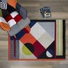 Tapis Patchwork multicolore en coton déco 120 x 170 cm