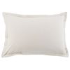 Lot de 2 taies d'oreiller 100% coton 57 fils