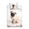 Parure de lit Chiens Carlin 100% coton 140x200 cm