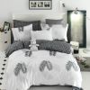 Housse de couette 220x240 + 2 taies d'oreiller 60x60 cm Coton Pipong White