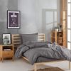 Housse de couette 140x200 + 1 taie d'oreiller 60x60 cm Coton Fresh Color Grey