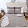 Housse de couette 240x260 + 2 taies d'oreiller 63x63 Coton Monsieur