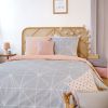 Housse de couette 240x260 + 2 taies d'oreiller 63x63 Coton Shyne