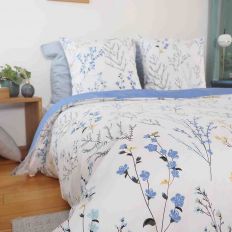 Housse de couette percale de coton 200 fils imprimé chevron lit 150 cm - Home | MANGO Suisse Housse de couette percale de coton 200 fils imprimé chevron lit 150 cm - Home | MANGO Suisse