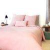 Housse de couette 220x240 cm + 2 taies d'oreiller 63x63 cm Gaze de Coton Rose