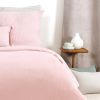 Housse de couette 220x240 cm + 2 taies d'oreiller 63x63 cm Gaze de Coton Rose