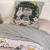 Housse de couette 140x200 cm + 1 taie d'oreiller 63x63 cm Coton Jardinage