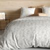 Housse de couette 220x240 cm + 2 taies d'oreiller 65x65 cm Coton Vishka Cedre