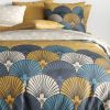 Housse de couette 240x260 cm + 2 taies d'oreiller 63x63 cm Coton Maka