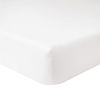 Drap housse 160x200 +25 cm Coton Blanc