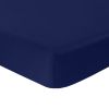 Drap housse 140x190 +25 cm Coton Bleu Marine