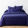 Drap housse 140x190 +25 cm Coton Bleu Marine