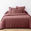 Drap housse 140x190 +25 cm Coton Rouge Tomette