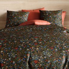 Parure De Couette Au Style Nature - Vert - 200x200 Cm - Percale De Coton 90874600