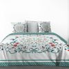 Housse de couette 240x260 cm + 2 taies d'oreiller 63x63 cm Coton Capucine