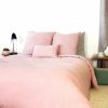 Housse de couette 240x260 cm + 1 taie d'oreiller 63x63 cm Gaze de Coton Rose