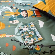 Parure de lit enfant circuit voiture 140x200 cm – Housse de couette en coton réversible – Taie d'oreiller 63x63 cm – Lavage 60°C – Future Home