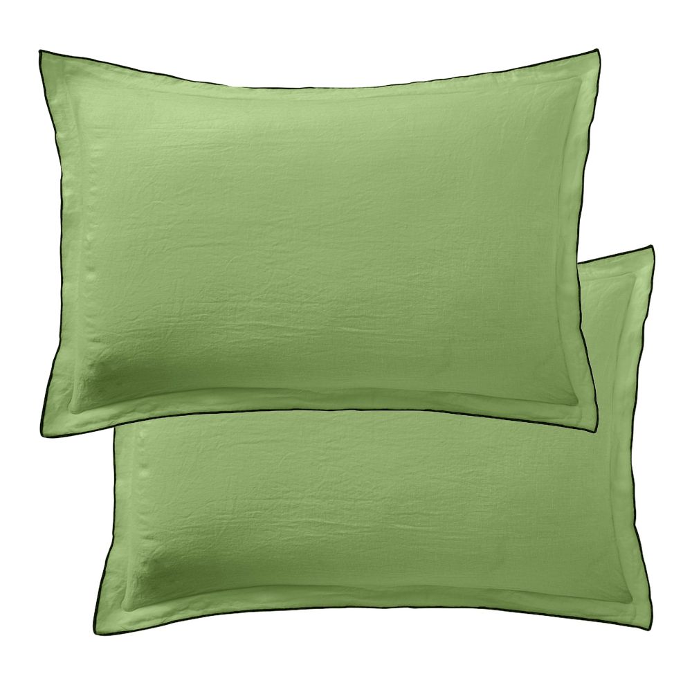 Taie Oreiller - Taie d'Oreillers Lot de 2 Rectangulaire en Microfibre  Brossée， Housse Oreiller Coussin Oreiller