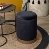 Pouf coffre de rangement chic noir